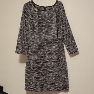 Ann Taylor Black and White Dress
